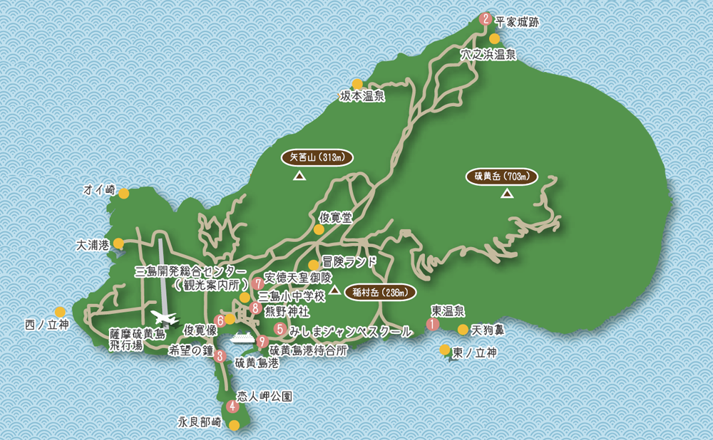 硫黄島地図