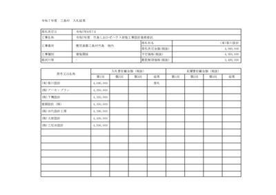 入札結果のサムネイル